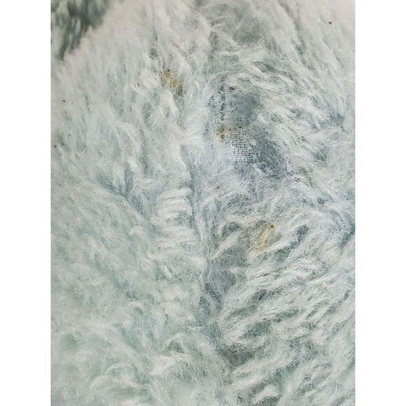 Vintage Teddy Bear Plush Blue Moveable Arms Head Bow Tongue Out Stuffed Animal - Picture 10 of 12